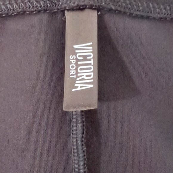 Victoria Sport Cropped Top Women’s Large Gray Long Sleeve Sheer Mesh Comfort - Picture 4 of 6